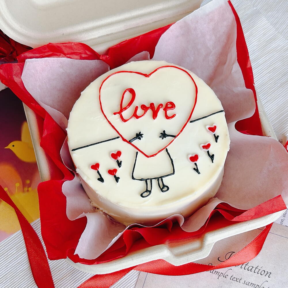 Бенто торт с сердцем , подарок для девушки, подруги, парню , любимым