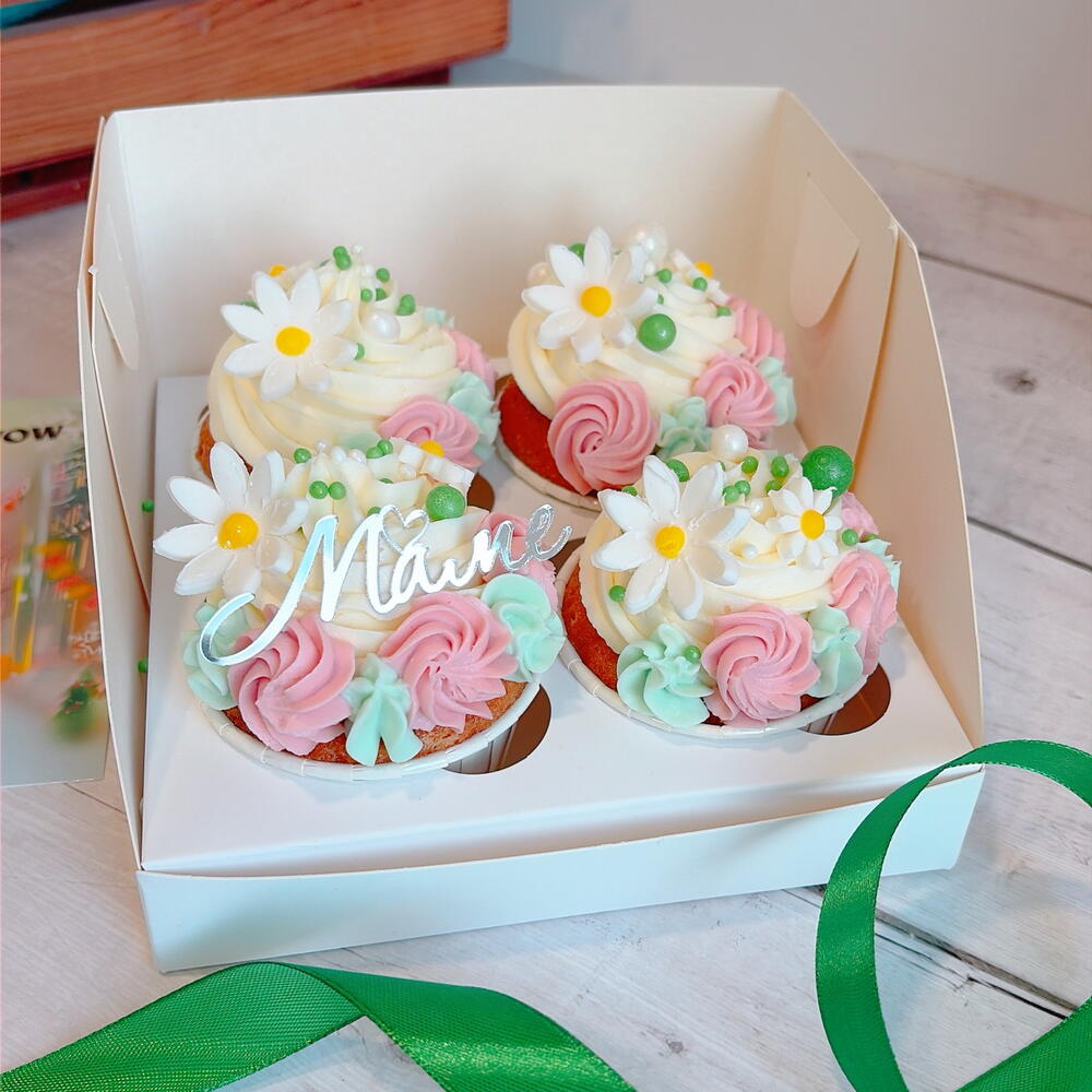 Капкейки маме в подарок, 4 шт