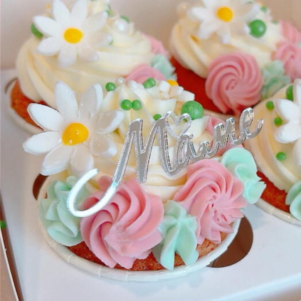 Капкейки маме в подарок, 4 шт 6
